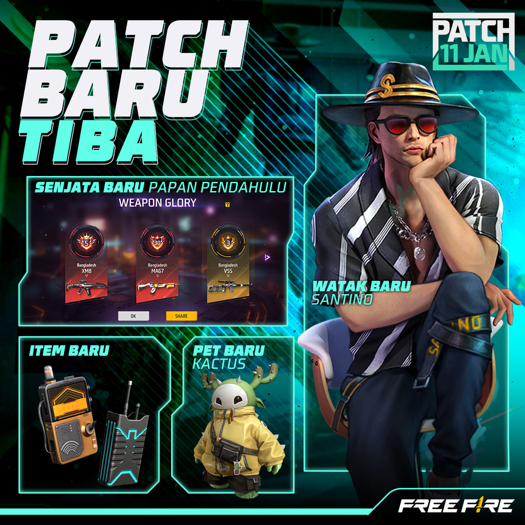 FFMYOfficial's tweet photo. Patch baru kini LIVE secara rasmi!π₯
Kemas kini permainan dan mula dapatkan Booyah dengan pengalaman permainan serba baru.
Beritahu kami pendapat anda di bawah.π
#FreeFire #FreeFirePatch https://t.co/Yiv5S8LU4i