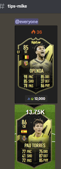 Coinsmaffia's tweet photo. Easy Top Tipps vom Wochenende 👑💰✅

Heute gibt es erneut 2 Discord Plätze 📡

Retweet und mir folgen ✅

Die kommenden 7 Tage werden sehr interessant auf dem Transfermarkt⏳💰

Road to #fut Millionär #TOTY 

#FIFA23 https://t.co/RfOaRbnWQ9