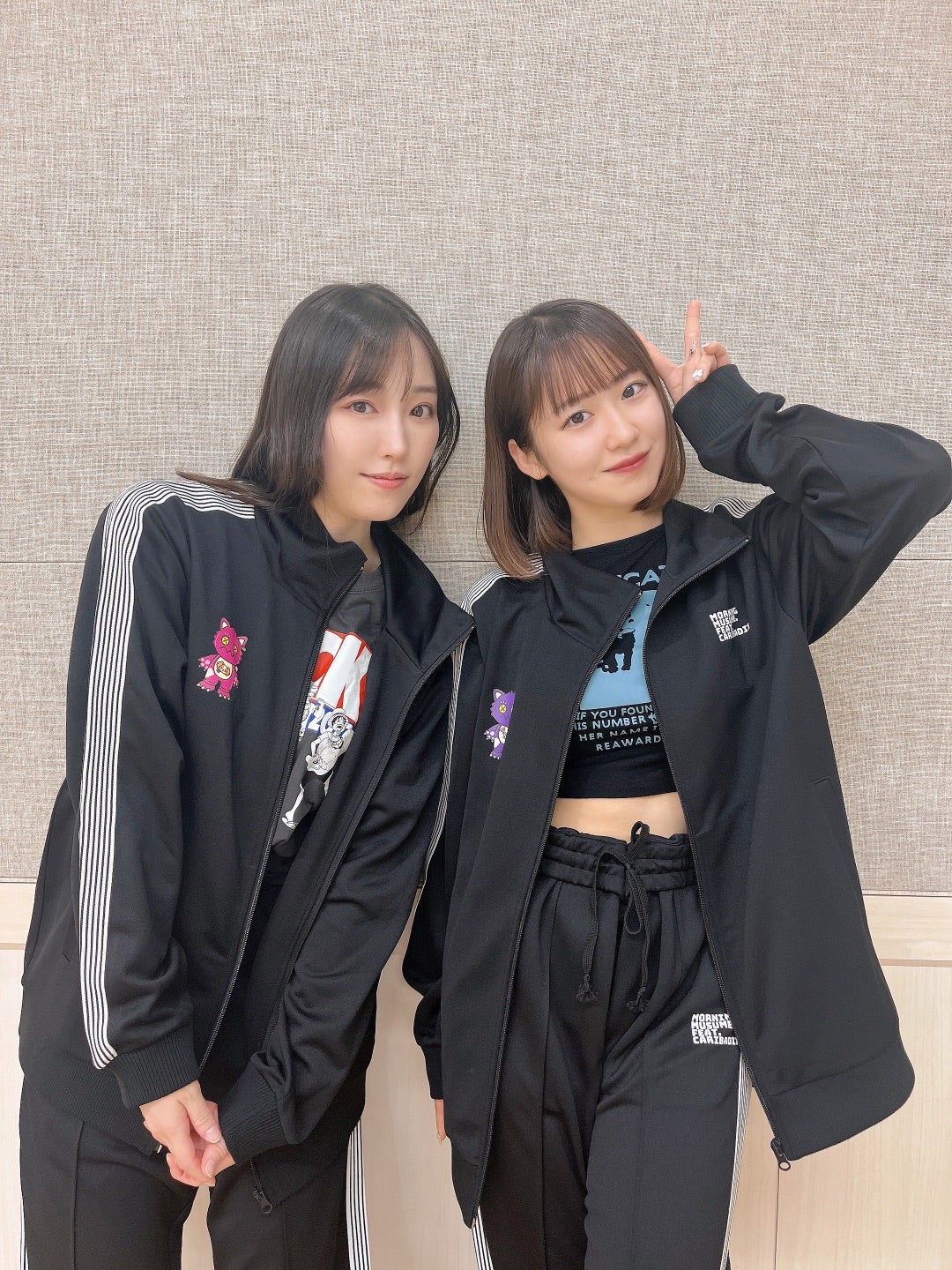 超目玉 ハロプロ ジャージ モーニング娘 Tシャツ Sサイズ ブラック