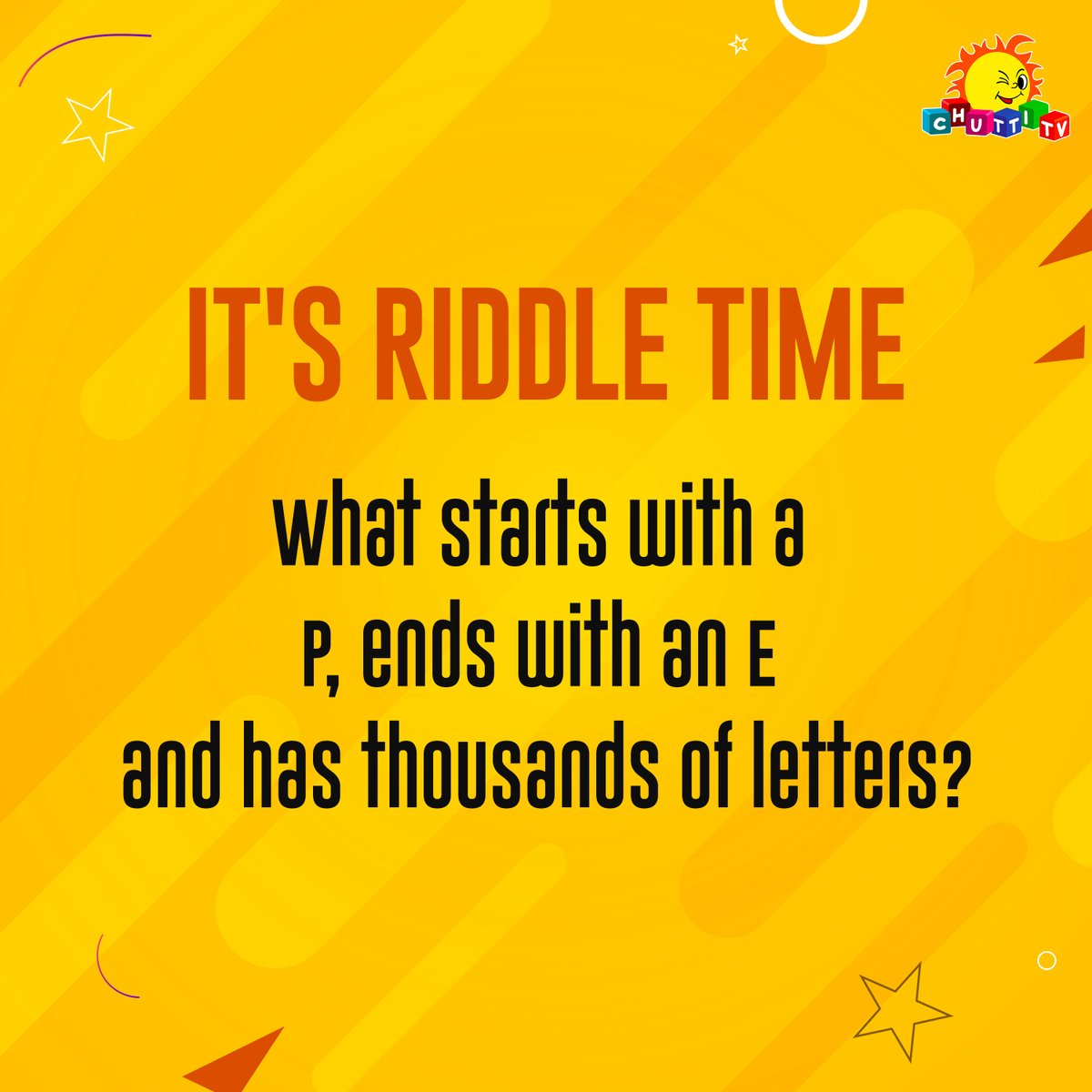 ChuttiTV's tweet photo. It's time to clear the riddle
#ChuttiTV #FunWithChutti https://t.co/XJj1P70FwR