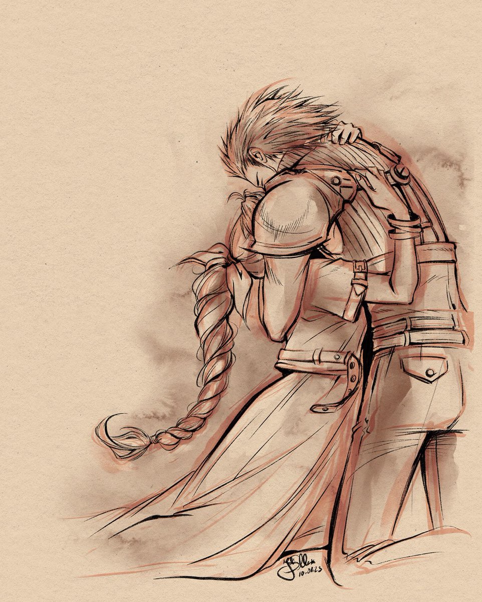 #Zerith sketch

I recently finished #crisiscorereunion and I just had to draw these two love birds. ❤️

Can’t wait for Final Fantasy 7 Rebirth. ✨

#finalfanatsy7 #CRISISCOREFINALFANTASYVIIReunion #Aerith #zackfair  #ザクエア #aerithgainsborough #FF7CCR #finalfantasycrisiscore