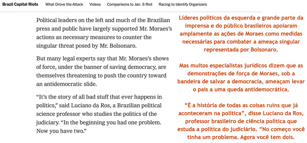 ggreenwald's tweet photo. Os poderes que de Moraes vem exercendo são inéditos numa democracia moderna.
 
Têm sido questionados no mundo, no Brasil e por especialistas jurídicos.👇
 
A história mostra que as autoridades exploram as crises para tomar poderes perigosos. É por isso que a vigilância é crucial. https://t.co/iOSUZIPHvR