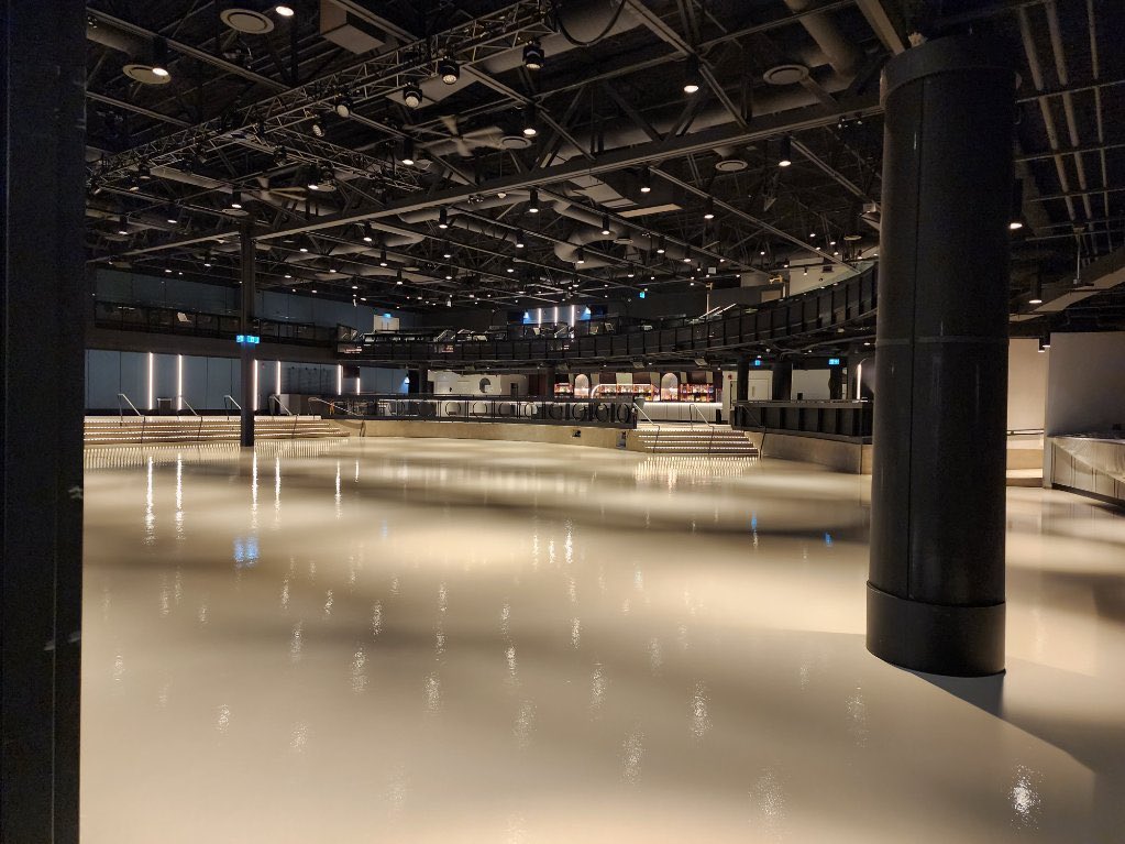 TCFloorsTO's tweet photo. TC Floors lighting up Drake’s Live Nation with stunning epoxy flooring.
#epoxyfloor #livenation #tcfloors #Toronto https://t.co/p3Xs3kjRVc