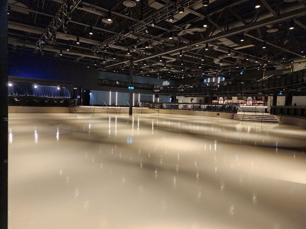 TCFloorsTO's tweet photo. TC Floors lighting up Drake’s Live Nation with stunning epoxy flooring.
#epoxyfloor #livenation #tcfloors #Toronto https://t.co/p3Xs3kjRVc