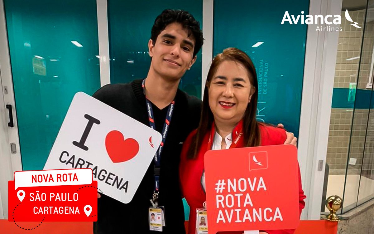 aviancasam's tweet photo. #Brasil: Há algumas horas preparando a bagagem, agora no salão de embarque indo pegar o sol em #Cartagena, 😎🏖️ venha curti a nossa #NovaRota! Voe de #SãoPaulo. Compre em: https://t.co/PoKot4nwlF. https://t.co/5zH4f2w7aV