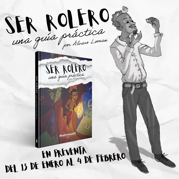 #SORTEO💥Este viernes es viernes 13, y no podíamos haber elegido otro día para sacar #SerRolero, la guía de <a href="/AlvaroLoman/">Álvaro Loman</a> para entender (y explicar) por qué nos gusta tanto jugar a rol. 

¿La quieres? ¿Y quieres que Loman te dirija?
Haz RT y sigue leyendo.