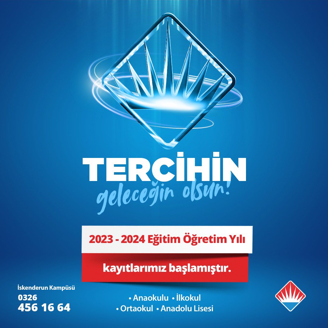 📌 2023-2024 Eğitim Öğretim Dönemi Kayıtlarımız başlamıştır.📢

Kampüs Iletişim 0(326)456 16 64
 LİSE Kampüs İletişim 0(326) 999 13 81 
💙❤
<a href="/bahcesehirk12/">Bahçeşehir Kolejleri</a> @bahcesehir_iskenderunfentek