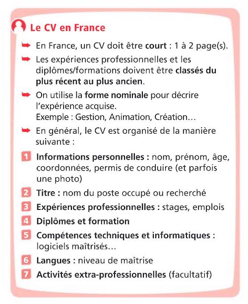 EliProfFle's tweet image. Le CV et son contenu #StructureCV #FLE #FLS