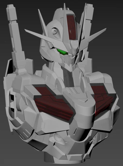 【進捗day32】wipエアリアルの胴体上部を改修型仕様に変更&amp;調整ദ്ദി 'ω' ) #水星の魔女 #G_Witch 