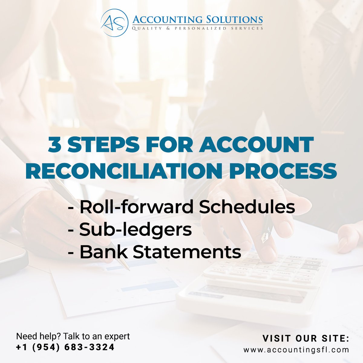 The technique can further assist you in managing your cash flow and identifying any inefficiencies as a business. Visit for more info: accountingsfl.com/importance-of-…

#financialrecords #bankrecords #accountingerrors #business #accountrecocilation #AccountingSolutions #SouthFlorida