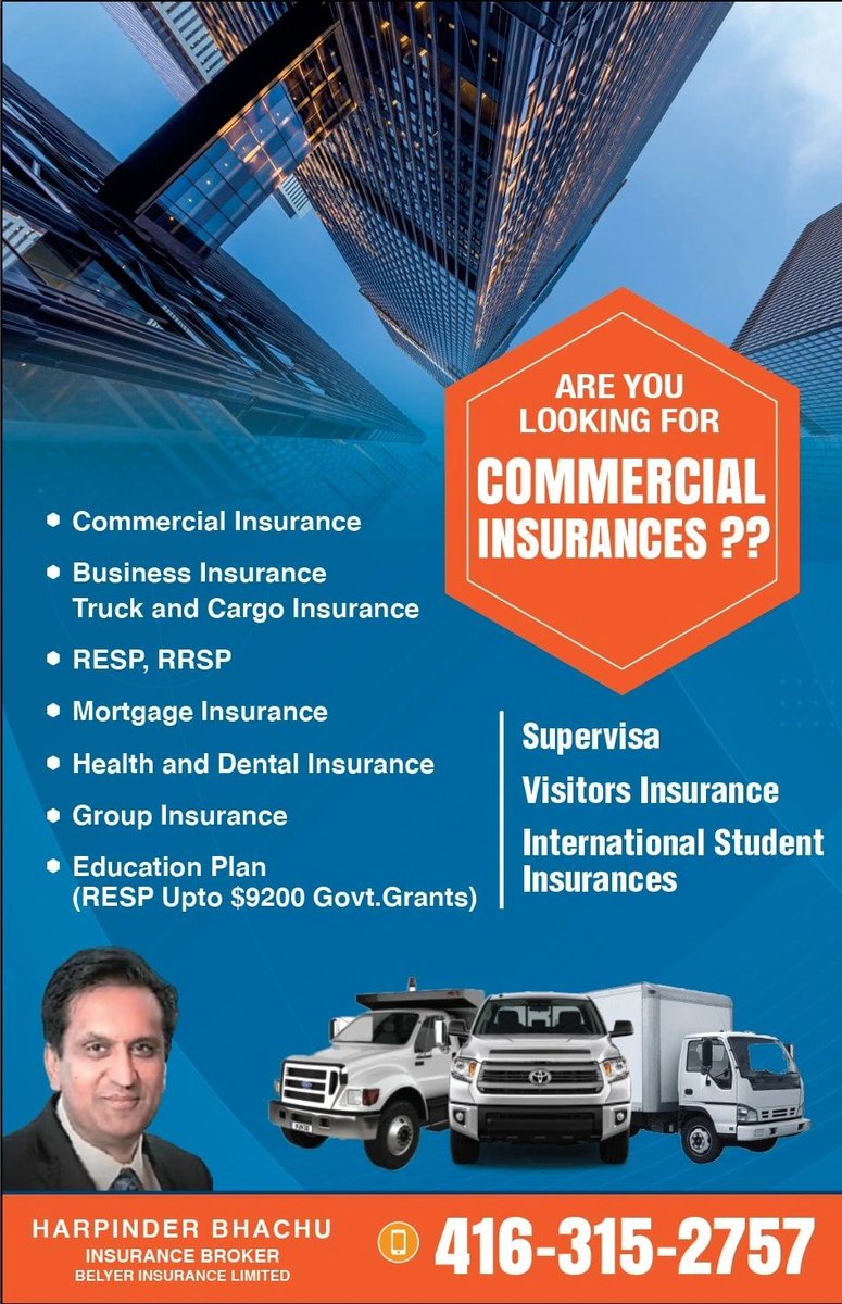 Are you paying too much ?? 

416-315-2757 
Home &amp; Auto insurance

harpinderbhachu.com
#WeInsure #AutoInsurance # HomeInsurance
#insurancepolicy #insurancebroker #VisitorInsurance
#canada 
#insurance 

instagram.com/reel/Cm61-LkIh…

harpinderbhachu.com
