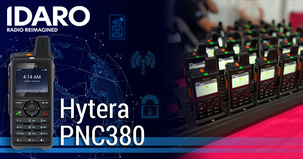 𝗛𝗬𝗧𝗘𝗥𝗔 𝗣𝗡𝗖𝟯𝟴𝟬 📱
Did you know we offer both short and long-term hires for IDARO?

𝗞𝗲𝘆 𝗯𝗲𝗻𝗲𝗳𝗶𝘁𝘀 :
- Wide area communication
- Unlimited  channels
- Private calling
- GPS tracking 
- Emergency button

Call and speak to our team today at 01245 403520!