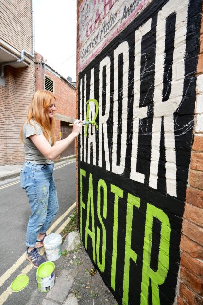 Upfest's tweet photo. The artist and the art..

Last year at @WestonWallz we saw some incredible murals being made but who did them?

@emilyjoyrich is an artist based in Bristol, with a keen interest in typography and letterforms. Her work combines calligraphy and illustration with uplifting messages. https://t.co/9kNPYQ050k