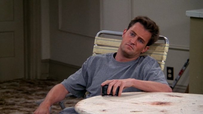 ChandlerBing_12's tweet photo. Wednesday mood: Chandler Bing https://t.co/A8r8MQACOw