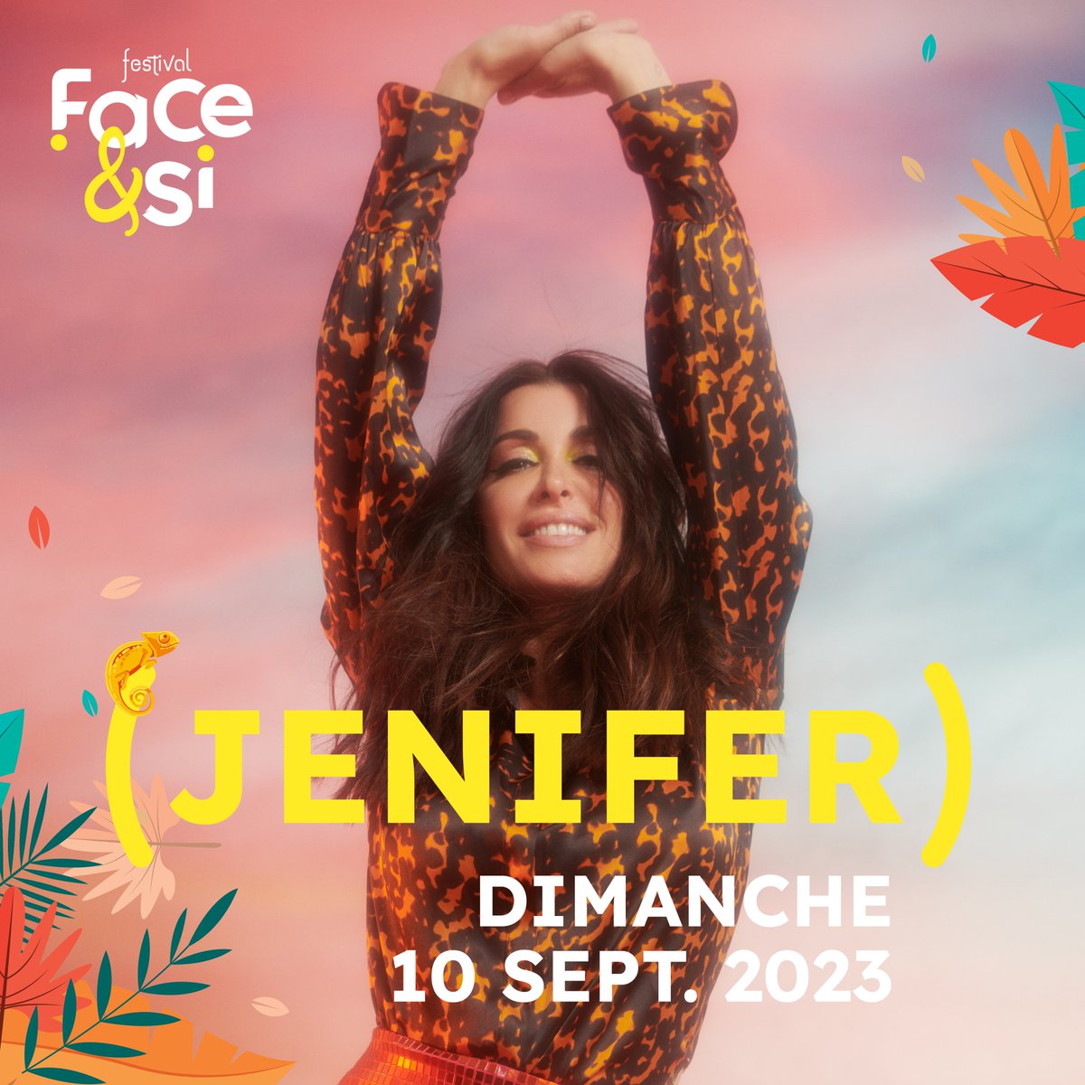 🌟[JENIFER - 10 SEPTEMBRE]🌟

🤩 @alouetteradio vous l'a annoncé en exclusivité ce matin à l'occasion de la venue de <a href="/JeniferOfficiel/">Jenifer</a> dans ses studios... Elle sera sur la grande scène du festival Face&amp;Si, le dimanche 10 septembre 2023.

🎟Ouverture de la billetterie au printemps.