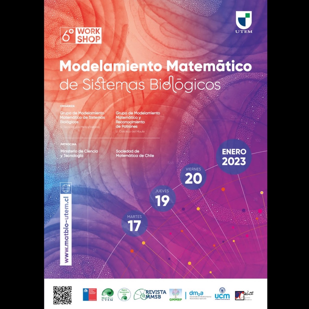 📣Workshop: Modelamiento Matemático de Sistemas Biológicos (evento gratuito)
Formato hibrido (presencial-WEBINAR) del 17 al 20 de enero de 2023 
bit.ly/3VRhfUc
#ModelamientoMatemático 
#BiologiaMatemática
#Biologíateórica
#Rstats