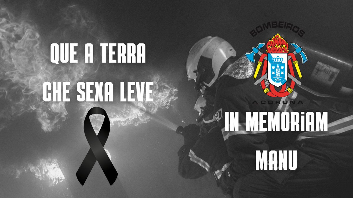 bombeiroscoruna's tweet image. Hoxe despedímoste, pero sempre estarás no noso corazón. 
DEP Manu.