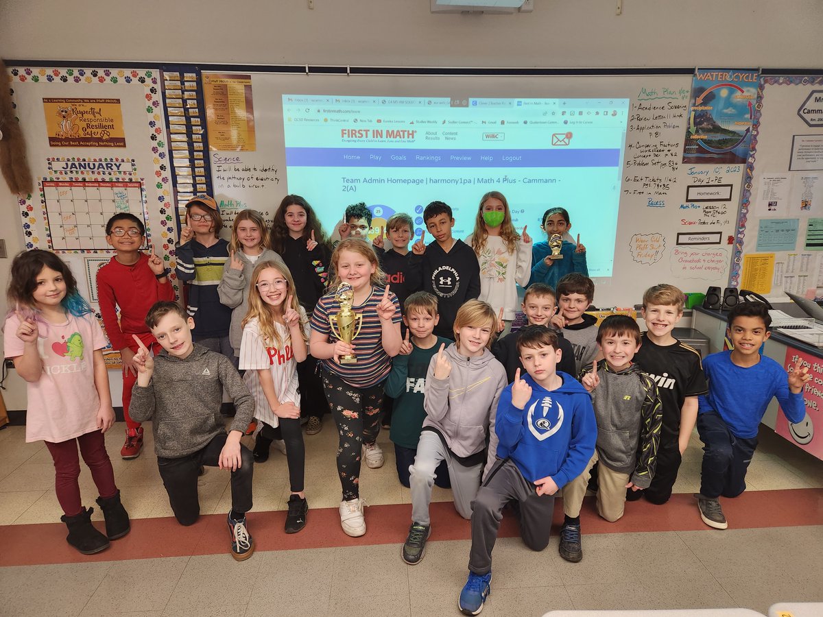 Congratulations to my 4th grade Math Plus class for being named, Pfaff's First in Math class of the month for the month of December!  Great effort students...let's keep this momentum going strong into the new year! #pfaffproud #QCSD #FirstinMath