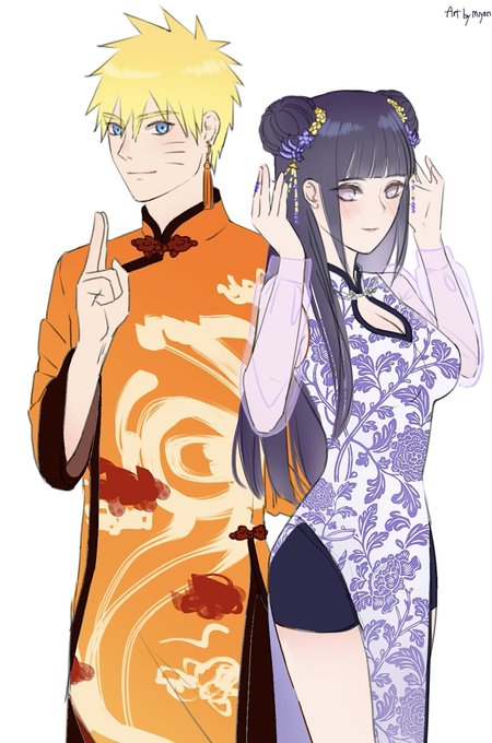 ナルヒナ🧡💜🥰#NARUTO #narutoUzumaki #Hinata_Hyuga #NaruHina 