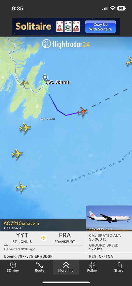 _stephengosling's tweet photo. @EddieSheerr Do you know if we have direct flights to Germany now or if this plane had to get diverted? https://t.co/AzWpHQdIJY