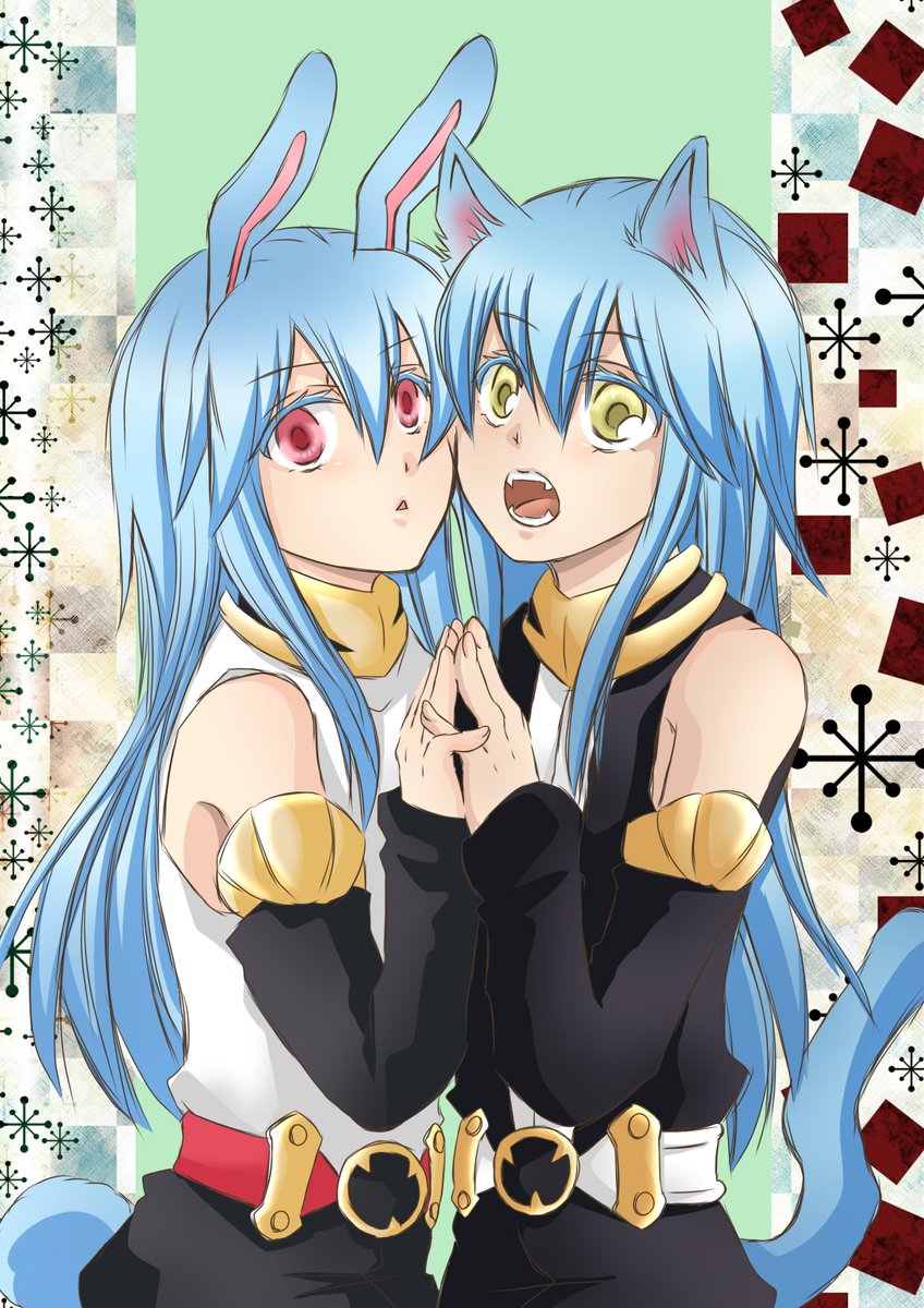 EkHuz6Nh1kzwqh0's tweet photo. うさ耳🐇シエルさんと
ねこ耳🐈リムル様
#転スラ https://t.co/1VzxFCrL0O