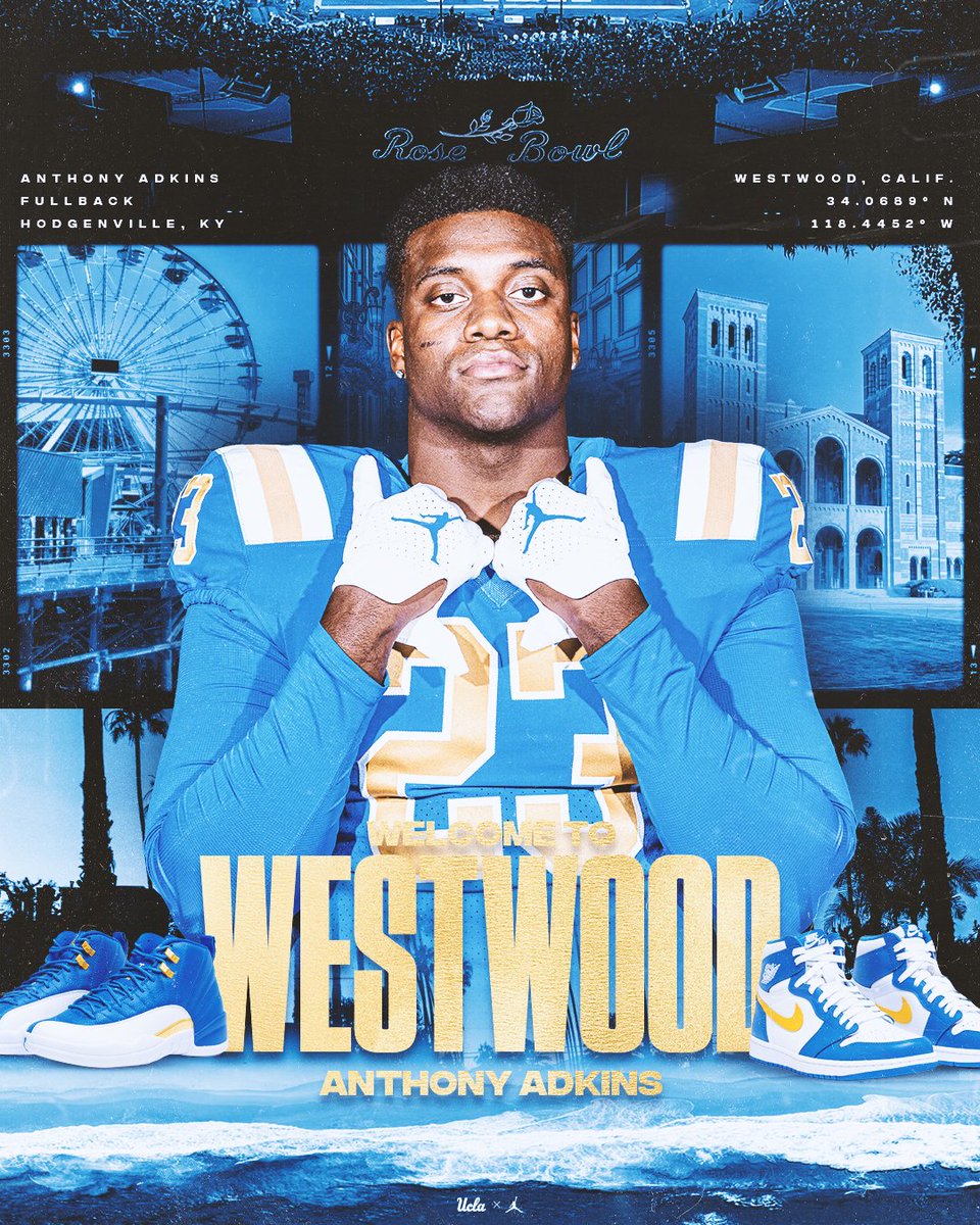 UCLA Football (@uclafootball) on Twitter photo WELCOME HOME! 4️⃣🆙
We’re excited to announce that <a href="/yeah_antt/">Anthony Adkins</a> is officially a UCLA Bruin! WELCOME HOME! 4️⃣🆙
We’re excited to announce that <a href="/yeah_antt/">Anthony Adkins</a> is officially a UCLA Bruin!