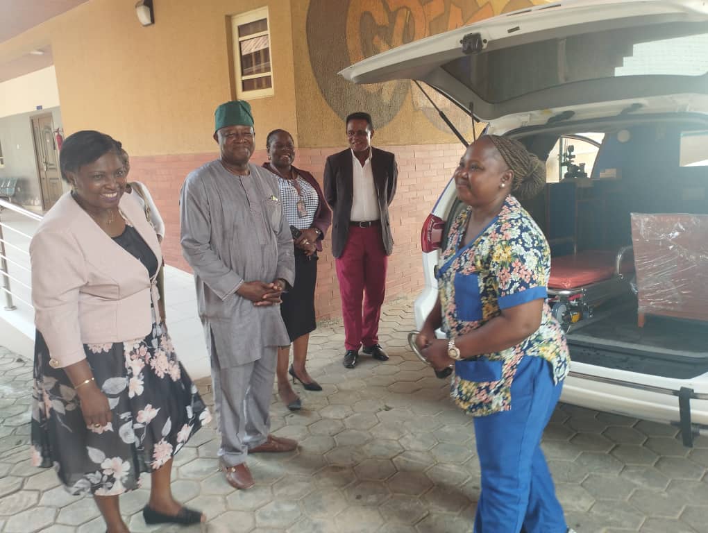 augustine_uni's tweet photo. The Vice-Chancellor of AUI, in company of other Management staff officially hands over the keys to the ambulance to the University Health Center.
#augustineuniversity #AUI #explorepage https://t.co/f2GuTHP0ti