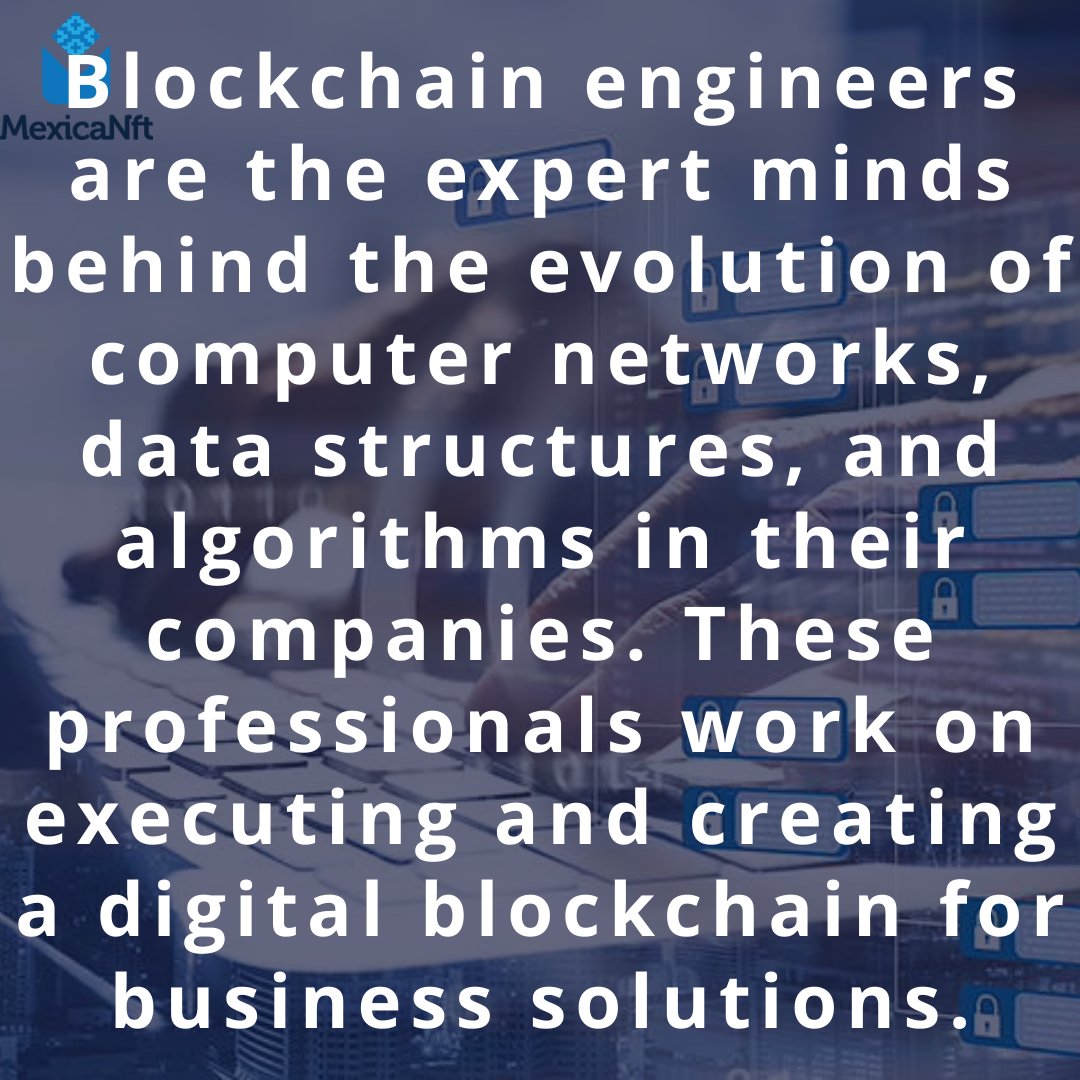 MexicaNFT_'s tweet image. Blockchain developers make decisions based on their work. On the other hand, blockchain engineers predict the structure of the infrastructure. 💻
#Blockchain #blockchainengineer #Blockchainworld #BlockchainJobs #cryptoworld #nft #crypto #cryptocurrency #metaverse #nftcommunity