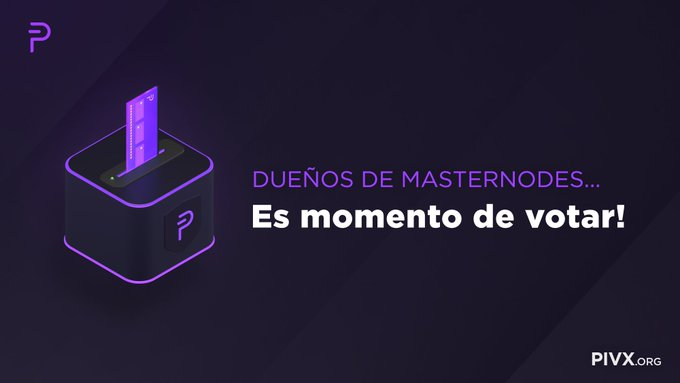 PIVX_Espanol's tweet photo. 📢¡Atención a todos los Masternodes de @_PIVX!📢
Por favor, visita https://t.co/taug0z710k y vota por tus propuestas favoritas de este ciclo.
#PIVX #Governanza #blockchain #DAO #Vota https://t.co/Wwisdx80NK