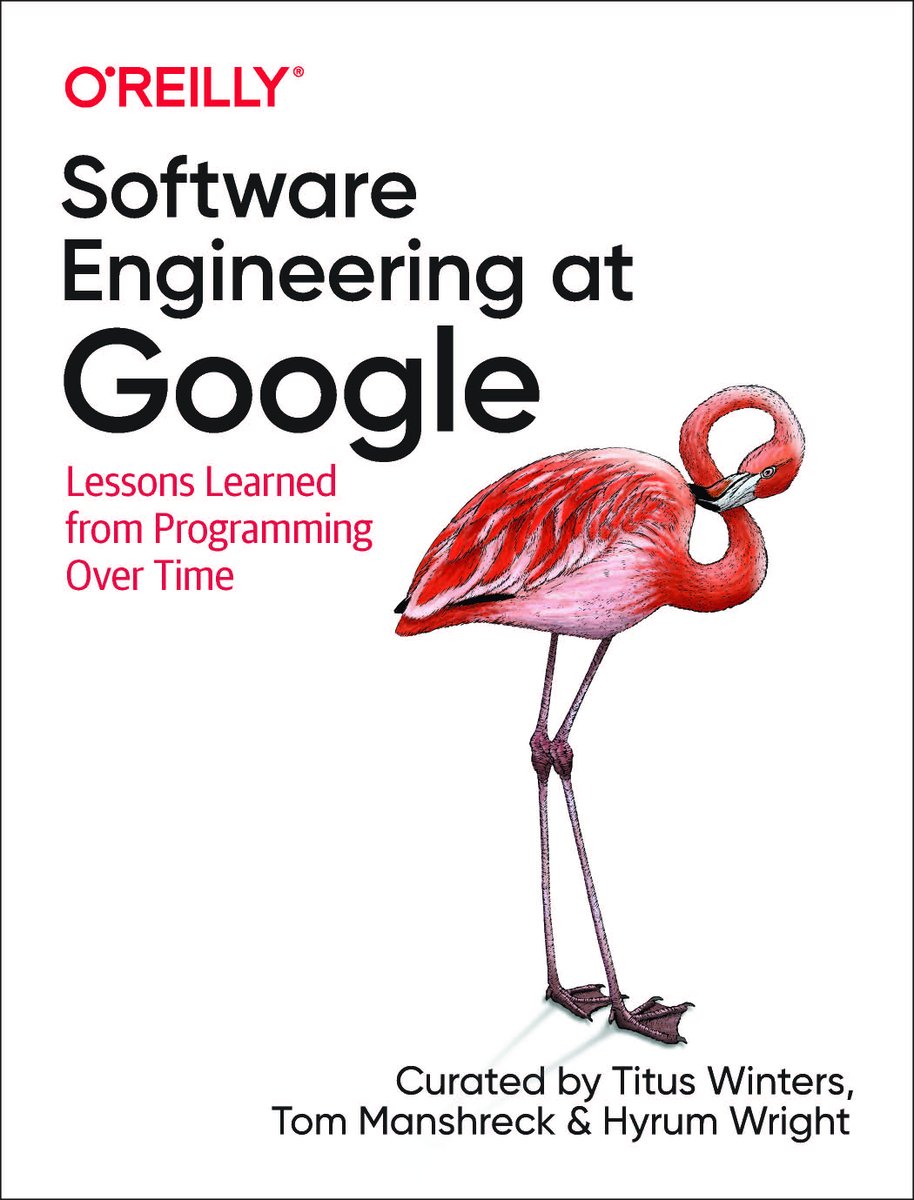 A couple years back, O'Reilly published the book 'Software Engineering at Google.' It's good, I read it. Now, you can read it online, entirely free. Do yourself a favor, and at least flip through it! abseil.io/resources/swe-…