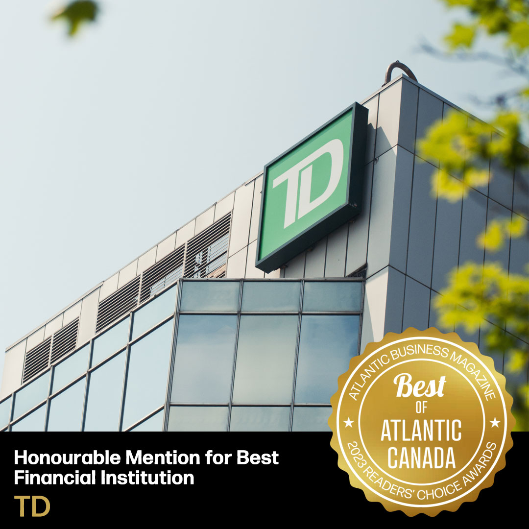 AtlanticBus's tweet image. An honourable mention for #BestAtlantic Financial Institution goes to @TD_Canada They reportedly centre everything they do on their vision, purpose and shared commitments while working to shape the future of banking in the digital age. Congratulations TD!