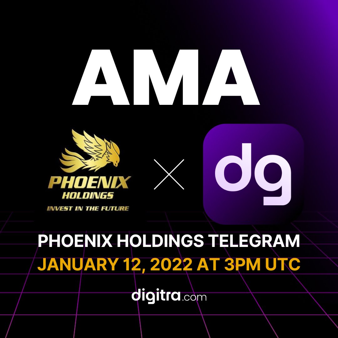 Digitra_com's tweet photo. 📣 AMA ANNOUNCEMENT!

@Digitra_com  X @Phoenix_holding

Join our very own @rodrigotbatista for an AMA session!

📅 January 12
⏰ 3 PM UTC
📍https://t.co/sdAv2KJ6oC

See you and prepare your questions!

Follow us for more updates 📜

#dgta #digitra #ama https://t.co/uygyvj8uDC