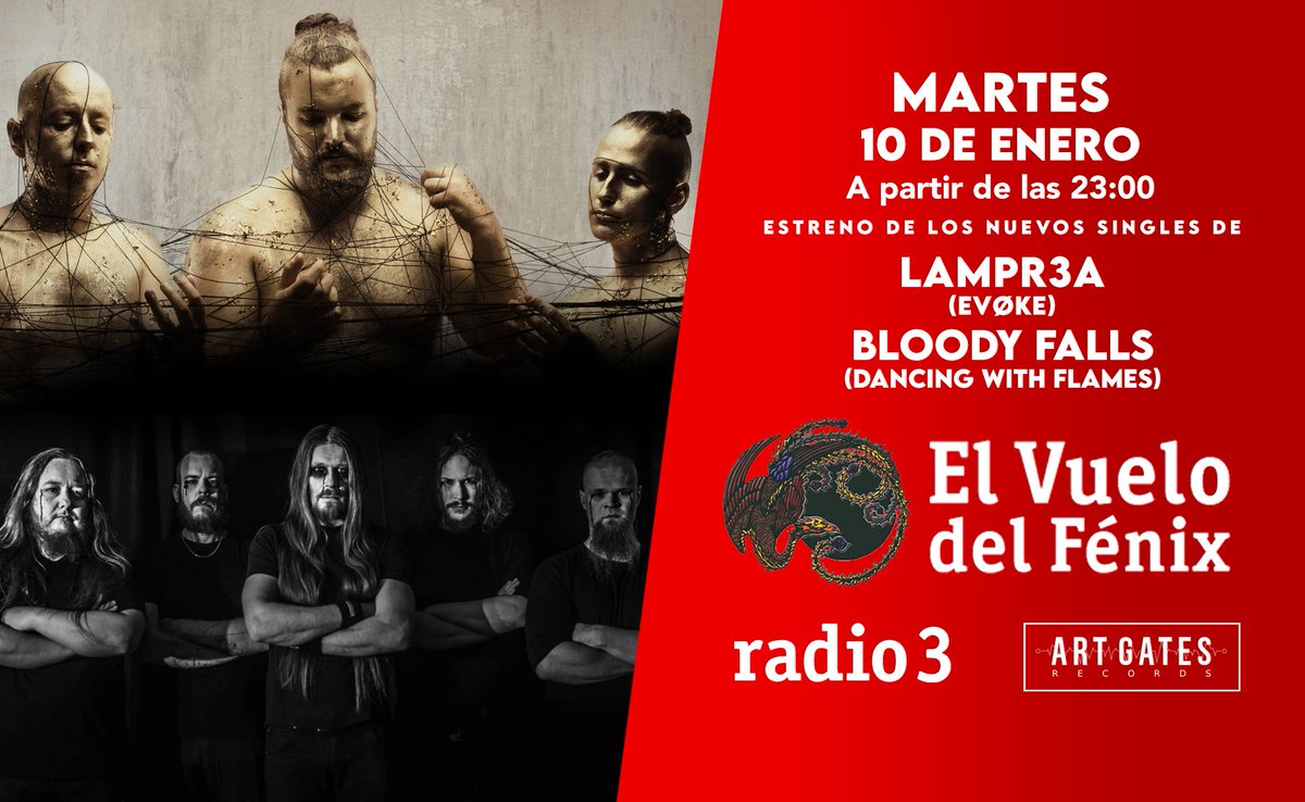 LAMPR3A (@lampr3a) on Twitter photo Premiere del primer single "EVØKE" de nuestro próximo álbum "ESnSE" a cargo de <a href="/vuelofenix_r3/">El Vuelo del Fénix</a> !
Escúchalo aquí: rtve.es/play/audios/el… Premiere del primer single "EVØKE" de nuestro próximo álbum "ESnSE" a cargo de <a href="/vuelofenix_r3/">El Vuelo del Fénix</a> !
Escúchalo aquí: rtve.es/play/audios/el…