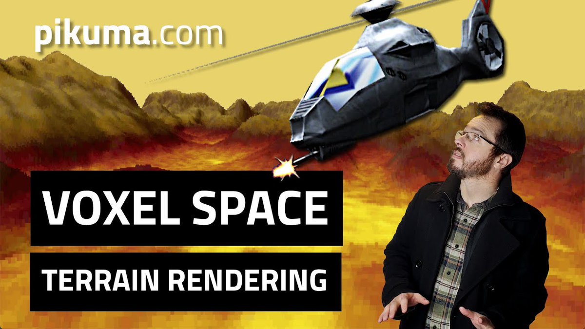 pikuma's tweet photo. If you want to learn more about how #VoxelSpace works, I just published a Youtube video on it. 🙂

We cover some of its history and proceed to code a very simple Voxel Space engine together.

Video:
https://t.co/5u2fRcCkQo

See you there! https://t.co/UdVpe5CFwY