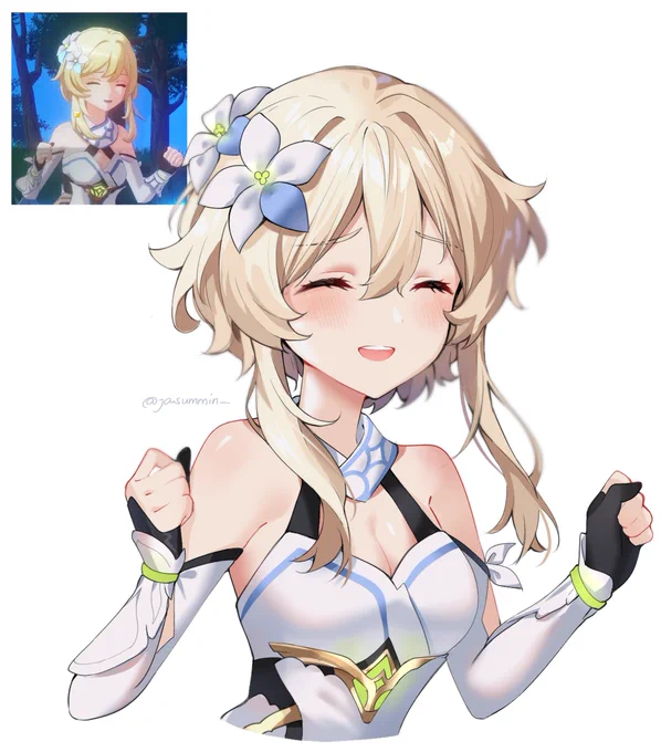 (ノ*ˊᗜˋ*)ノ  怖い蛍ちゃん!#Lumine #蛍 #GenshinImpact #原神 