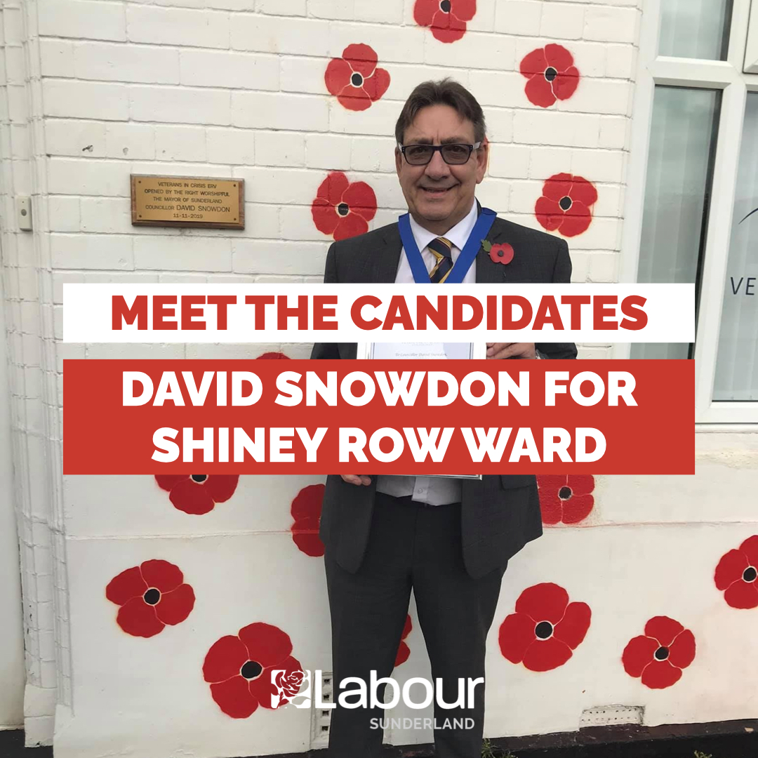 Introducing our candidate for #ShineyRow Ward, Cllr David Snowdon!

Living in Shiney Row most of his life, David works for a local charity and would love to continue giving back to the community by being re-elected to serve the Ward for another four years.

#VoteDavidSnowdon 🌹
