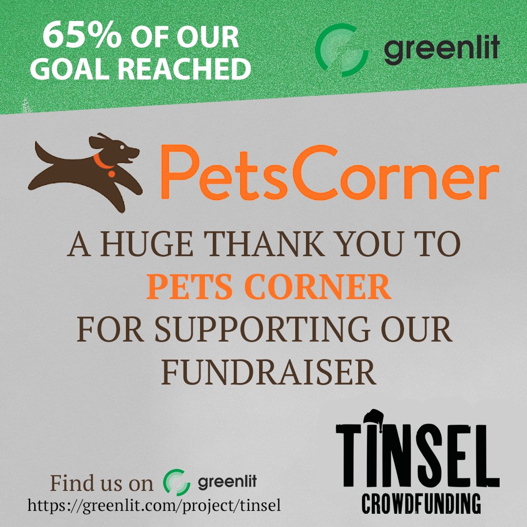 TinselFilm's tweet photo. A huge thank you to Pets Corner for their huge generosity to our fundraising campaign. Which you can find here - https://t.co/QblGyAEOCU

#petscorner #pets #tinselfilm #shortfilm #film #Filmmaking #Filmmaker https://t.co/bRnhKtk16S