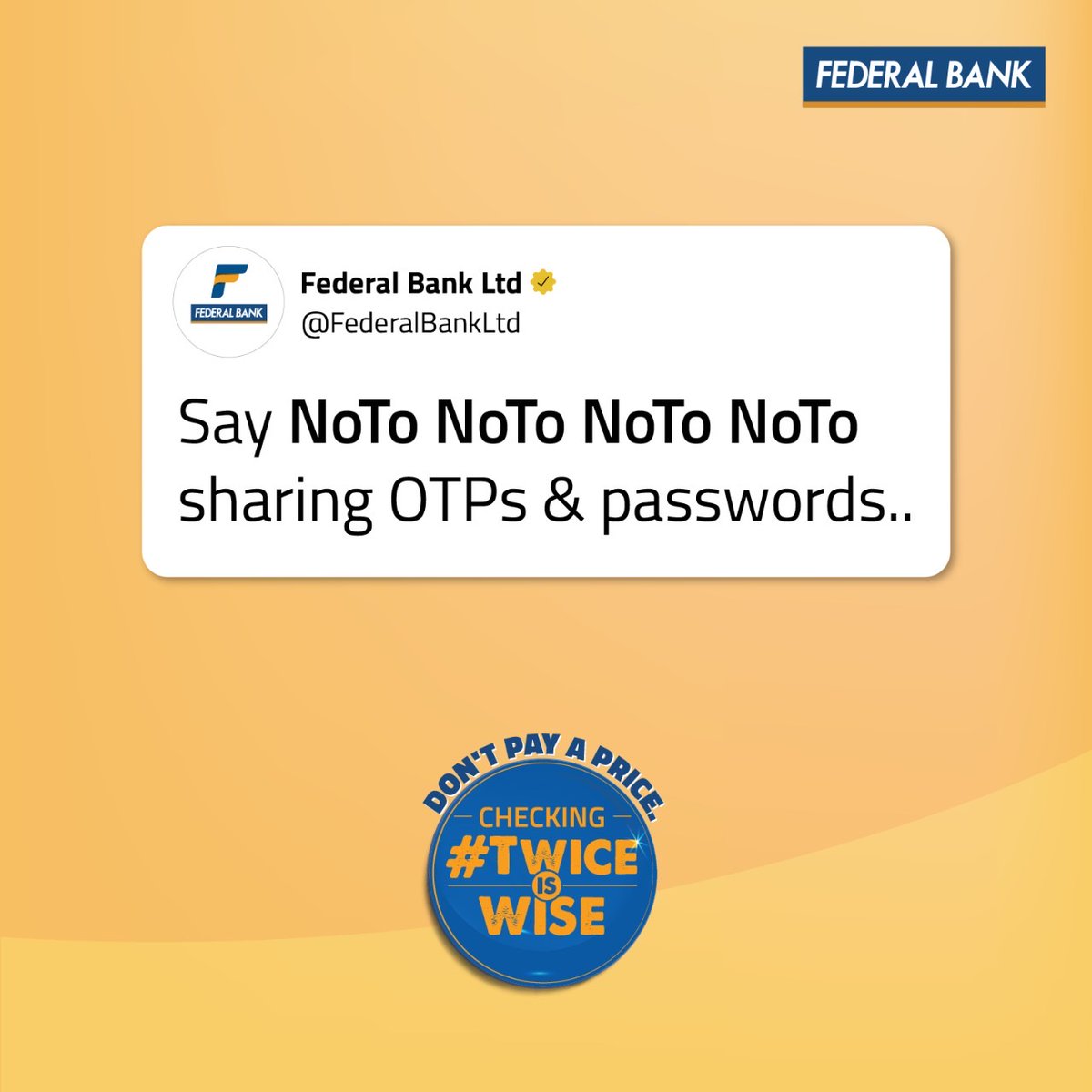 MadOMarketing's tweet image. .@federalbankltd&apos;s topical take on RRR&apos;s victory at the Golden Globes is not just creative, it&apos;s also an important security announcement!

#FederalBank #RRR #Cybersecurity