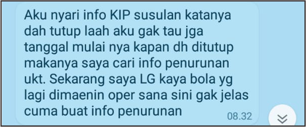 rgantas's tweet photo. Bahkan sebenarnya di awal perkuliahannya, ia sempat bolak-balik dri Rektorat UNY utk mengajukan keberatan terhadap nominal UKTnya. Tapi, menurtnya, ia: "kaya bola yg lagi dimaenin oper sana-sini gak jelas."  
Pengalaman Riska nampak tak asing bagi kita yg berhadapan dgn birokrasi https://t.co/D3DxdW1kFI