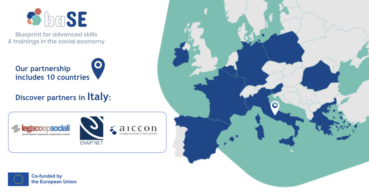 AICCONnonprofit's tweet image. 🚀 Felici di essere tra i Partner Italiani di #baSEproject "Blueprint for advanced skills &amp;amp; trainings in the àsocialeconomy",cofinanziato dalla Commissione Europea all’interno del programma Erasmus+.
▶ lnkd.in/dqxbQDmk

#baSEprojectEU #Blueprint4SE #competences #nonprofit