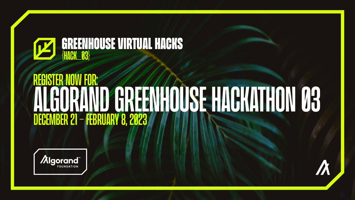 It is not too late, #GHH3 registration is still open.
Whether you're new to Web3 or already have experience, GH offers a nurturing environment for developers.
Register today:
gitcoin.co/hackathon/gree……?
#GHH #GreenCryto #AlgoFam