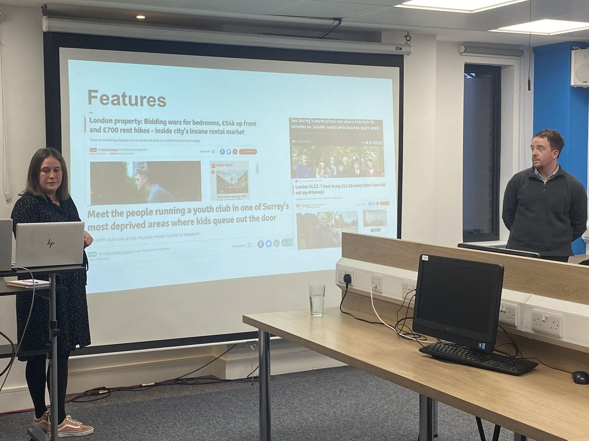 Thank you to Local Democracy Reporter @mlycdystmp and @myldn assistant editor @jameswalkerldn for talking to our trainees about their careers 🗞️

Find out more about being an LDR in our next tweet 👀