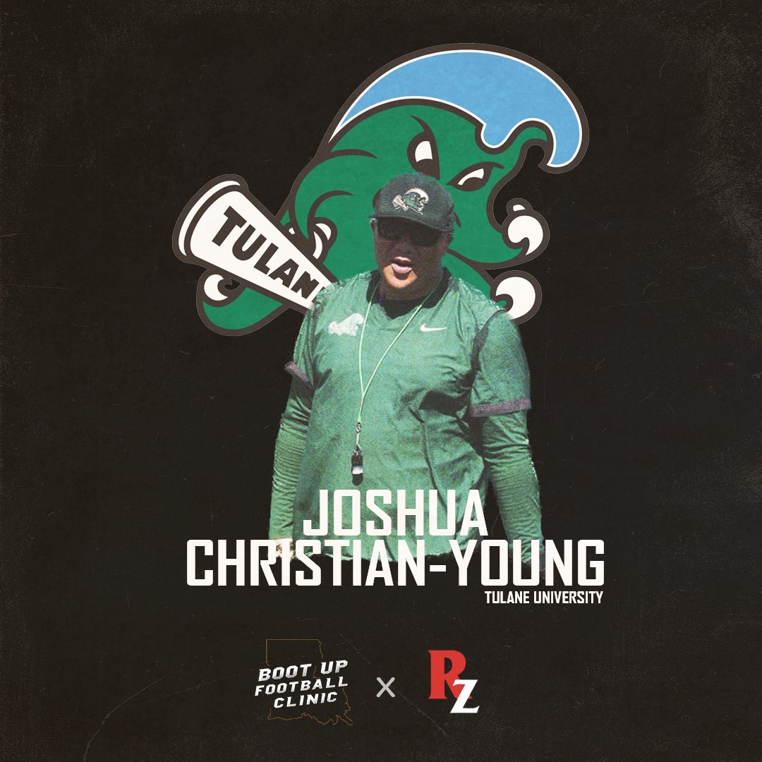 If you’re a defensive guy you won’t want to miss this talk!  <a href="/CoachJCY/">Josh Christian-Young</a> from <a href="/GreenWaveFB/">Tulane Football</a> will be talking DB play with us! Register at: bootupfootballclinic.com