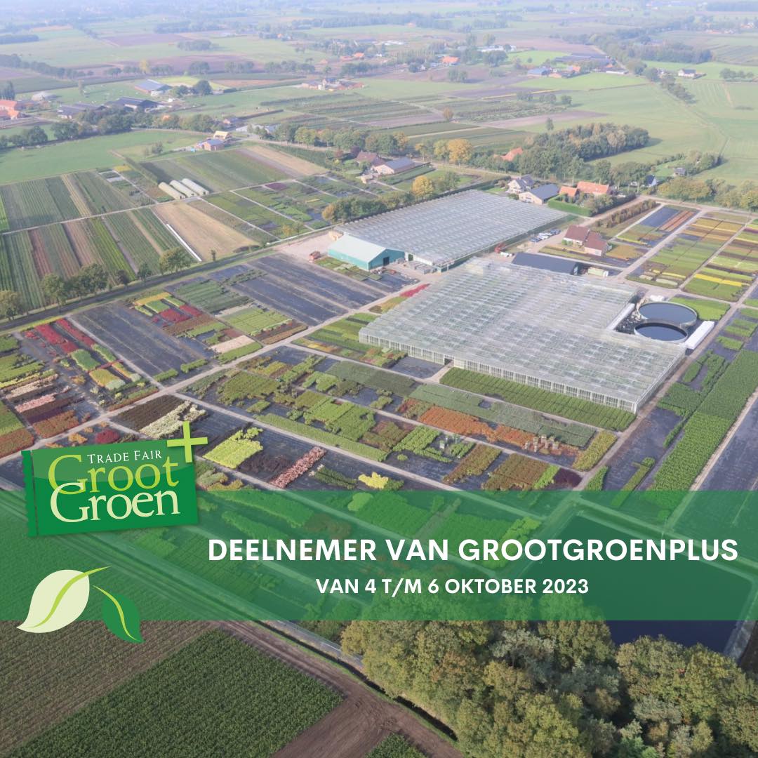 grootgroenplus's tweet photo. Containerteelt Elst-Bevers B.V. neemt deel aan vakbeurs GrootGroenPlus 2023 in Zundert!
Meer info? https://t.co/SCrCUKpuYU
Ook deelnemen aan GrootGroenPlus 2023? Meld je aan via onze site!
#GrootGroenPlus #GGP #GrootGroen #ContainterteeltElstBevers #Containerteelt https://t.co/r2LtpD4hJ1