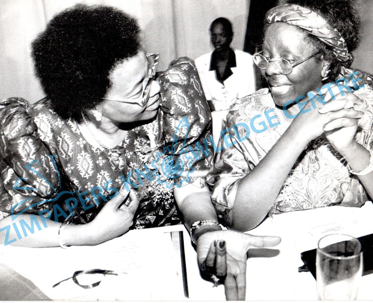 #WomanCrushWednesday Pretty ladies... Graca Machel and Sithembiso Nyoni Date of publication: 23-10-99 Source: @ZimpapersByo
