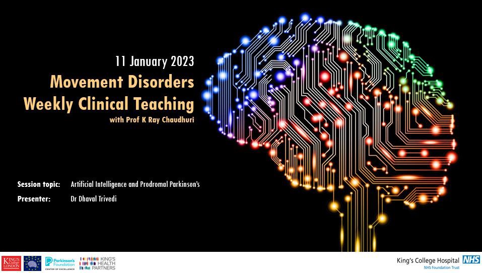King's Parkinson's (@kingsparkinsons) on Twitter photo Today Dr Dhaval Trivedi is presenting on Artificial Intelligence and Prodromal Parkinsonās in our weekly Movement Disorders Clinical Teaching session with Prof <a href="/KRayChaudhuri1/">K Ray Chaudhuri</a>. A very current topic, and sure to be a great session! Today Dr Dhaval Trivedi is presenting on Artificial Intelligence and Prodromal Parkinsonās in our weekly Movement Disorders Clinical Teaching session with Prof <a href="/KRayChaudhuri1/">K Ray Chaudhuri</a>. A very current topic, and sure to be a great session!