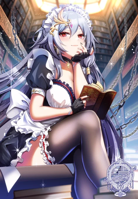 Skebにて崩壊3rdのメイド服を着用した識の律者さんを描かせて頂きました!ありがとうございました〜!! 