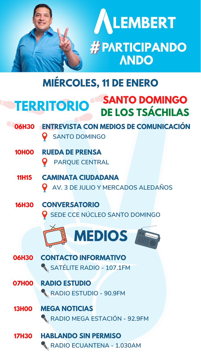 alembertveraec's tweet photo. #ParticipandoAndo
¡Miércoles mitad de semana y estamos más activos que nunca!
Seguimos recorriendo el Ecuador🇪🇨
Esta vez en Santo Domingo de los Tsáchilas. Acompáñenme✌🏼2️⃣💙
#TuSabesQueEstabamosMejor https://t.co/HoZqk6loDs