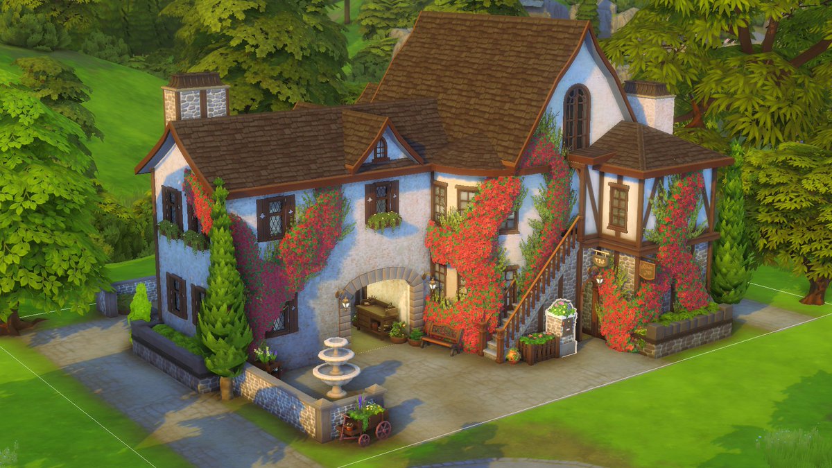TheLazyKiwi_'s tweet photo. Medieval Tavern &amp; Inn! @TheSims 😁 
No CC
#Sims4 #ShowUsYourBuilds #sims https://t.co/MLdcsa8aXG
