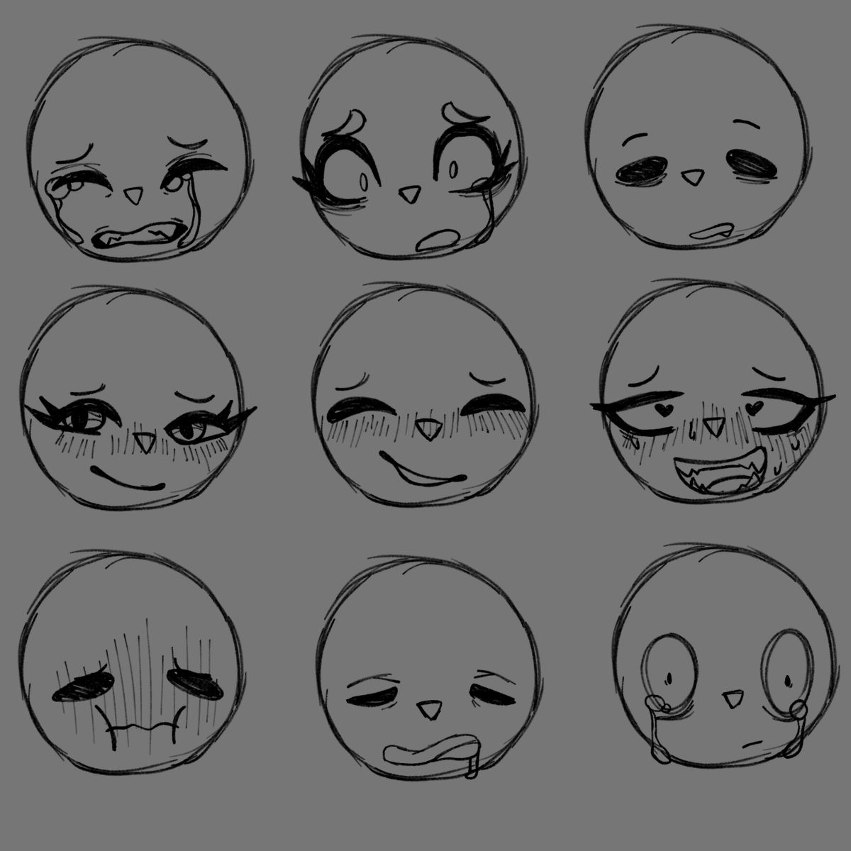 sSugarPhoenix's tweet photo. and finally a few face expressions practice + figuring how i wanted to draw my eyes. #art #digitalart #fyp #commissionsopen #faceexpressionpractice #expressionpractice https://t.co/C0eAVrZlrg